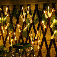 Luces De Cadena Solar De Gotas De Agua Impermeables Para Decoración Al Aire Libre Guirnalda De Hadas Para Jardín Árbol Fiesta Cumpleaños Boda - details 7