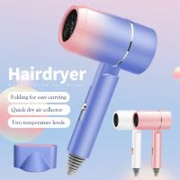 Mini secador de pelo plegable, 220-240V, 550W, with Bolsa de Transporte, anión de Aire Caliente, cuido del Cabello para viaje en casa, secador de pelo para dormitorio - details 0