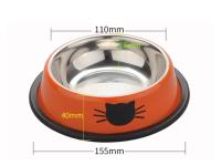 Tazón De Acero Inoxidable Multicolor Para Perros Y Gatos Anti-deslizante Resistente Al Desplazamiento Contenedor De Alimentos Para Mascotas Tazón De Comida Y Bebida - details 12