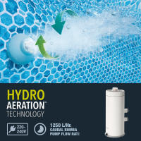 INTEX - Depuradora cartucho C1000, filtración 3.785 l/h, filtro cartucho tipo A, indicador de cambio de cartucho, compatible con piscinas grandes hasta 21.100 L, Hydro Aeration, fácil conexión, depuradoras piscina - details 4