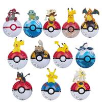 Figuras De Pokemon Juguetes De Acción Con Pokebola Pikachu Charmander Eevee Peluches Para Niños Regalo De Cumpleaños - details 0