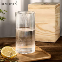 4PCS Vaso De Vidrio Rayado Para Café Americano Jugo Bebida Fría Desayuno Adecuado Para Tienda De Café Hotel Fiesta - details 4