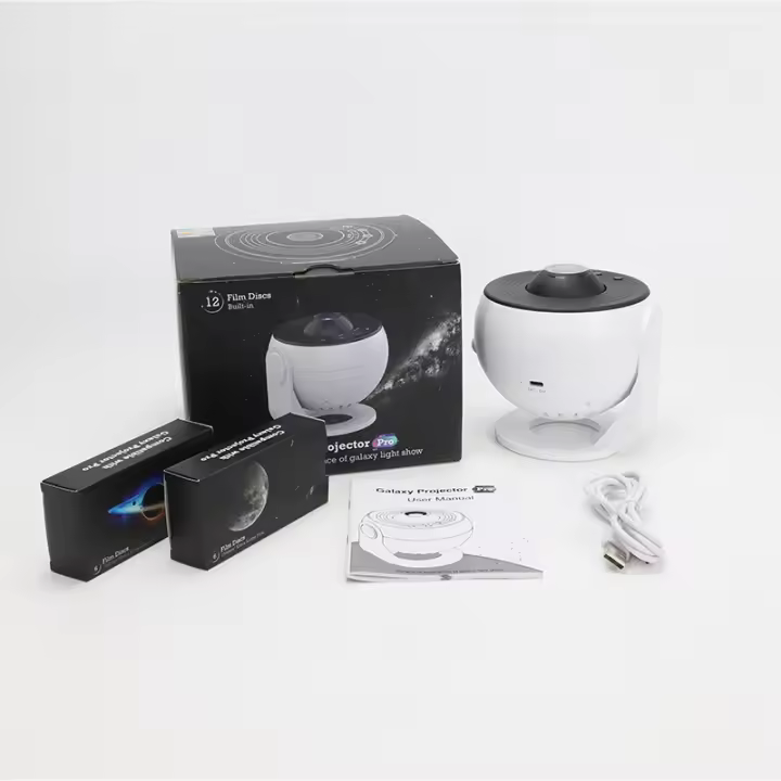 Proyector De Galaxia pro Light Nocturna Estrella Rotación 360° Lámpara Planetaria Para Habitación De Niños Regalo De Día De San Valentín Decorativo - 1