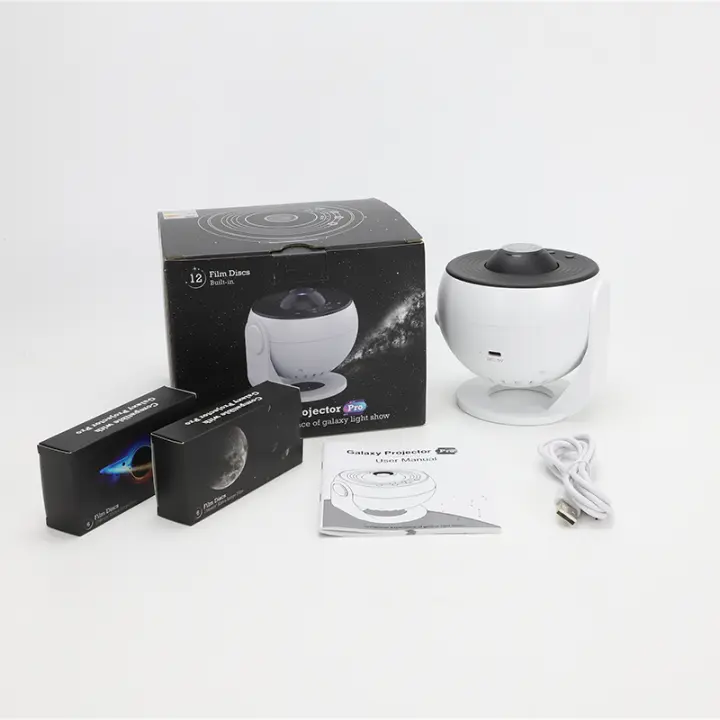 Proyector De Galaxia pro Light Nocturna Estrella Rotación 360° Lámpara Planetaria Para Habitación De Niños Regalo De Día De San Valentín Decorativo - 1