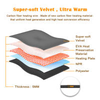 Almohadillas Calientes USB Para Zapatos De Calidad Superior Tapete Calentador De Pie Para Deportes Al Aire Libre En Invierno Material EVA Foam - details 3