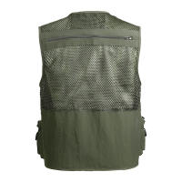 Chaleco De Pesca Transpirable Con Bolsillos De Cierre Para Actividades Al Aire Libre Y Viajes De Verano Chaleco De Trabajo De Malla Polyester Impermeable - details 11
