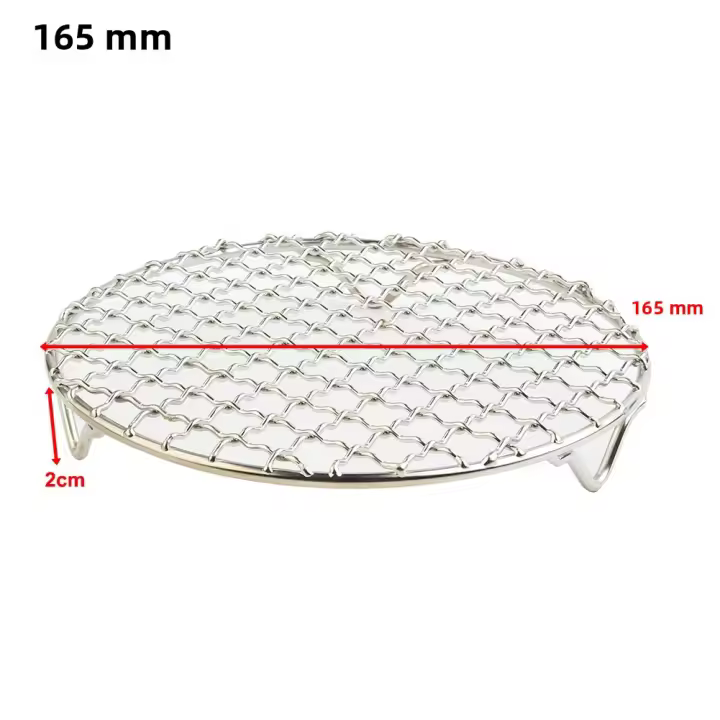 Rack De Enfriamiento Redondo Para Barbacoa De Acero Inoxidable 201 165mm-295mm Herramienta De Cocina Para Horno Y Asador - 1