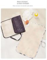 Alfombrilla De Cambio Para Bebé Plegable Y Portátil Impermeable Durable De Oxford Para Recién Nacidos Y Niños Pequeños - details 2