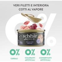 Schesir After Dark - Sabor de Pollo con Pato en filetes, Comida húmeda Completa para Gatos Adultos (latas 12 x 80 g) - details 2