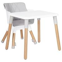 Olmitos – Trona bebé Convertible 2 en 1 Mesa con Silla para Niños KOMBO - Seguridad, Madera de Haya, Arnés de 5 Puntos, Plegable y Ajustable – 6+ meses hasta 15kg - details 3