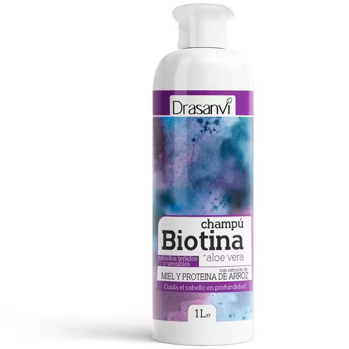 DRASANVI CHAMPU BIOTINA ALOE VERA CABELLO TEÑIDO 1 - 1