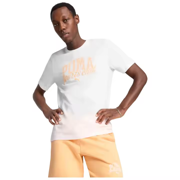 Camiseta de Manga Corta Puma Class Graphic para hombre en color blanco - 1