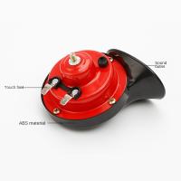 2pcs Bocina De Aire Eléctrica 12V Para Coche Snail Kit De Alarma Fuerte Para Barco Motocicleta Dual-tone Señal Silbato Loud - details 3