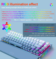 TECLADO MECÁNICO GAMING REDRAGON SHACO K641 RGB USB Mini 68 Teclas Switch Rojo Y Azul Para PC Laptop Con Aluminio Y Retroiluminación RGB - details 5
