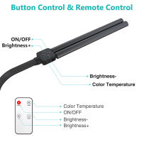 Lámpara De Escritorio LED Doble Cabeza 24W Con Control Remoto Y 5 Niveles De Brillo 5 Modos De Iluminación JGT Moderna Para EU/US/UK - details 5