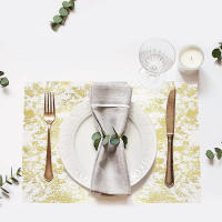 Mantelera Dorada Para Boda Y Fiestas Decoración De Mesa Con Malla De Oro Y Lentejuelas Plateadas Roll Thinn Thin Para Mesa De Comedor - details 6