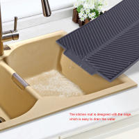 Alfombrilla De Secado De Platos Rectangular Silicone Resistente Al Calor Antideslizante Para Cocina Alfombrilla De Drenaje Para Platos - details 5