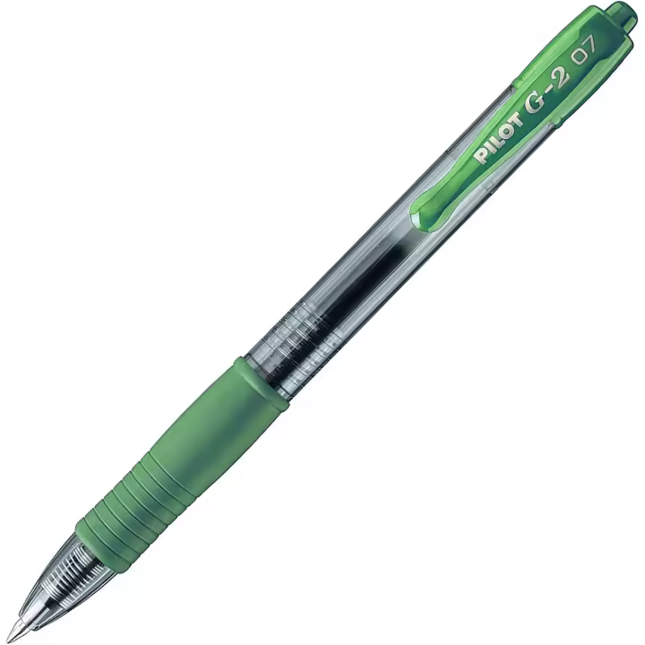 Pilot G2 07 Bolígrafo Retráctil Tinta de Gel Punta 0,7mm Recargable Color Verde - 1