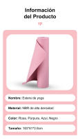 FREES COPES Esterilla de Yoga y Pilates Antideslizante 8mm - 183*61*0.8cm - Uso Hogar y Exteriores - details 11