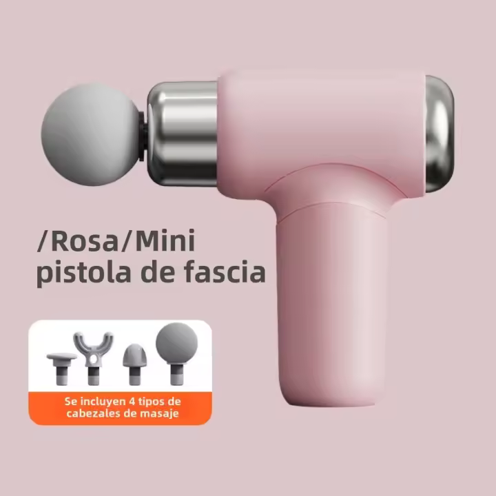 Pistola de Masaje Profesional 6 Velocidades,4 Cabezales Intercambiables,Tecnología Silenciosa,Portátil para Músculos y Articulaciones - 1