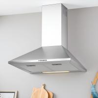 Apelson Campana Extractora 60 cm de Pared HELIA 600 Control Mecánico 3 Niveles Extracción Gran Potencia 260 m3/h Extra Silenciosa 54dB LED Fácil Instalación Color Gris - details 2
