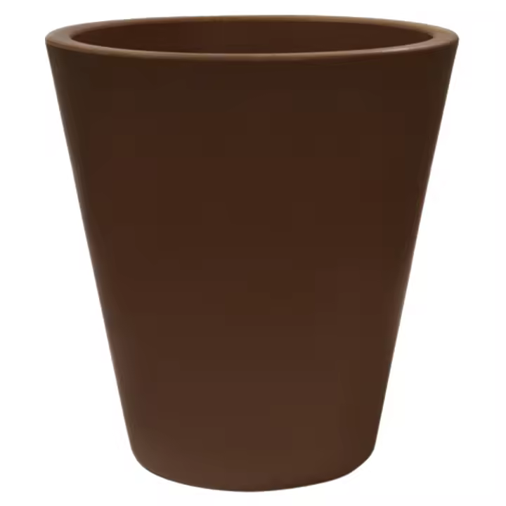 Macetero de polietileno bronce 40x40 cm WELLHOME - 1