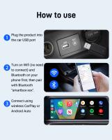 Adaptador Wireless Carplay 2en1 Android Auto XUDA Dongle Inteligente Mini Boquilla Plug And Play Para Volvo Benz Cadillac Jeep Lexus Buick VW - details 10
