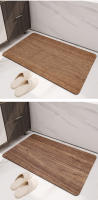 VIKAMA Alfombra De Baño Sencilla Imitación Madera Negra Absorbente Rápido Secado No Eslipiente Y Resistente a La Suciedad Decoración Del Hogar - details 10