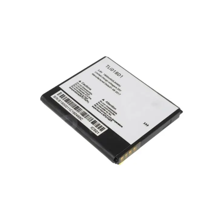 Bateria compatible con Alcatel One Touch Pop 3 (5) 4G / D5 / OT-5038 ⋆ TLi018D1 / TLi018D2 ⋆ Capacidad 1800 mAh ⋆ Repuesto fiable ⋆ Carga segura y eficiente ⋆ Restaura el rendimiento de tu dispositivo ⋆ Protección contra sobrecarga incluida - 1