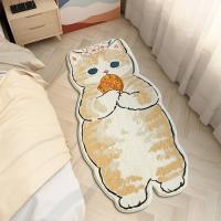 Carpetas De Piso Para Dormitorio Con Diseño De Gato Bonito Y Sencillo Alfombra Antideslizante Y Resistente Al Desgaste Para Lado Del Cama Y Sala De Estar - details 1