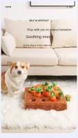 Juguete Interactivo Para Perros Y Gatos Mat De Zanahoria Snuffle Con 12 Zanahorias Alivio De Estrés Juguete Masticable Para Mascotas - details 6