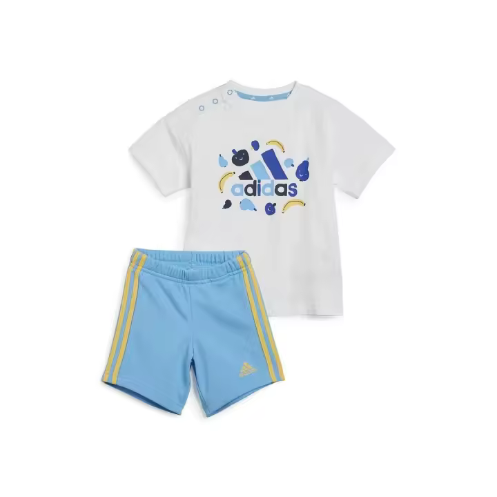 Conjunto Niño Adidas Fruit T Set Blanco Azul - 1