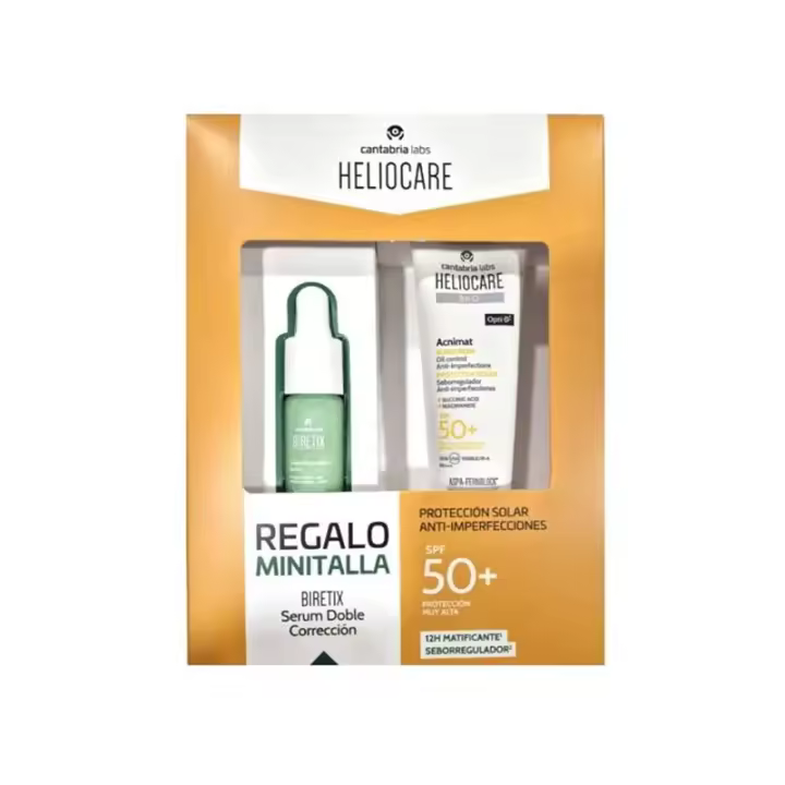 Heliocare 360 Acnimat SPF50+ 50Ml + Biretix Serum Doble Correction 10Ml - 1