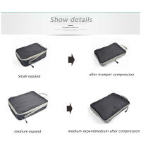 Cubos De Empaque Plegables Y Comprimibles Impermeables Para Viaje Bolsa De Almacenamiento De Nylon Organizador De Maleta Con Manillar Portátil - details 3