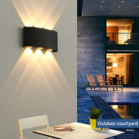 Lámparas De Pared MARPOU IP65 Impermeables Para Exteriores Luz De Jardín Decorativa LED AC110-220V 2/4/6/8/10W Para Hogar Moderno - details 5