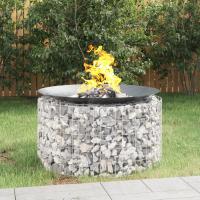 vidaXL Brasero de Gaviones Chimenea Jaula de Piedras Hierro Galvanizado Dimensiones 50 x 50 cm,  50 x 100 cm,  100 x 50 cm y mas - details 1