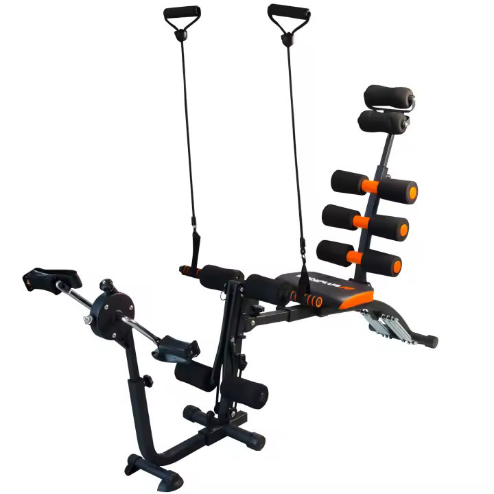 Bonplus BP  Wonder Master Bike  Banco Ajustable  Banco de Musculación  Banco Inclinable  Musculación  Entrenamiento Core  Entrenamiento Abdominales  Abs Training  22 Ejercicios en 1  Incluye Pedales  Fitness - 1