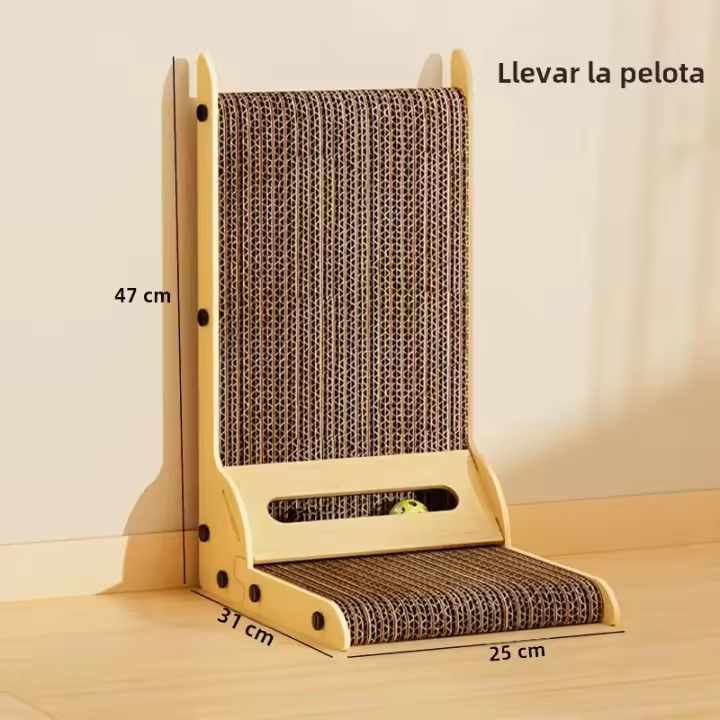 Juguete Para Gatos Madera Resistentes Al Desgaste Y Rasguños Poste De Entrenamiento Para Uñas Sofá Juego De Madera Para Gatos - 1