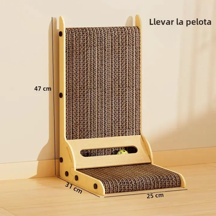 Juguete Para Gatos Madera Resistentes Al Desgaste Y Rasguños Poste De Entrenamiento Para Uñas Sofá Juego De Madera Para Gatos - 1