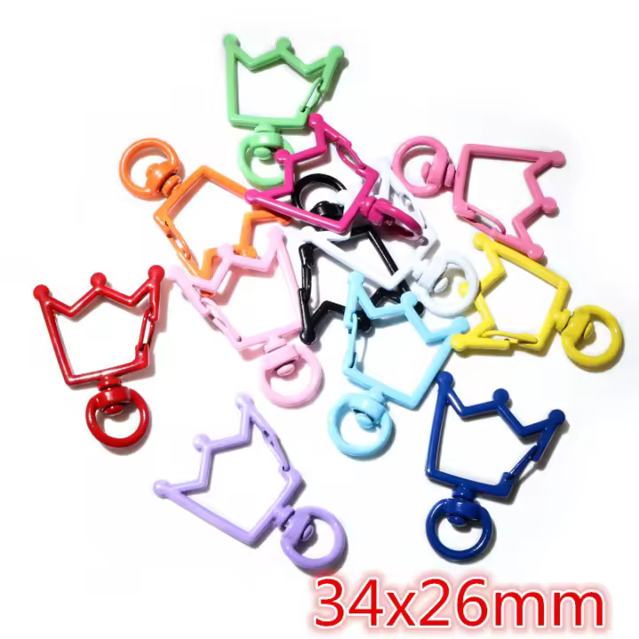 10pcs Clip Triggers De Enlace Para Llavero Con Anillas De Cierre De Lobo Herramientas De Joyería DIY Metal Antigüedad Platinado Rosa Oro - 1