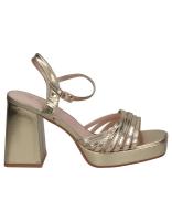POLKA | Sandalias de tacón Polka para Mujer – Sandalias de Evento Color Dorado – Sandalia Evento con Cierre de Hebilla – Tacón color Dorado– Tacón Medio Y Cómodo – Alta Calidad – Modelo 166 - details 0