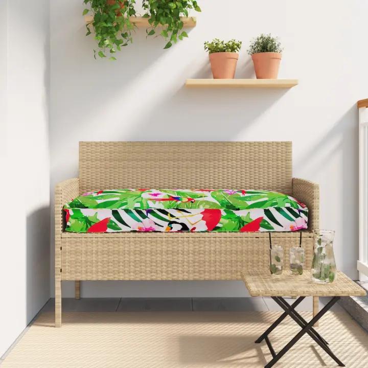 Cojín Exterior vidaXL Selva Tropical Poliéster 110 x 40 x 8 cm Patrón - 1