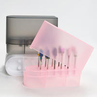 Caja De Almacenamiento Para Brocas De Uñas Con 12 Agujeros Soporte Para Cabezas De Molienda De Manicura Accesorio De Arte De Uñas Para Salón De Belleza - details 2