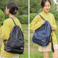 Mochila Estudiante Para Mujer Con Cordón Impermeable Gran Capacidad Moda INS Bolsa De Viaje Mochila Escolar Casual Sin Estampado - details 8
