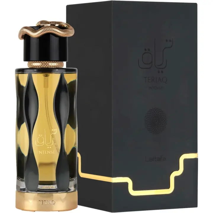 Perfume Eau De Parfum Intense Teriaq 100ml Unisex Lattafa - Fragancia intensa y duradera para hombres y mujeres - 100ml - 1