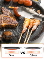 Sartén De Asado Al Aire Libre 34CM Antiadherente Placa De Grill Para Barbacoa Coreana Asado Y Fritura Cocina Y Camping - details 4