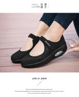 Zapatos De Mujer 2024 Moda Ligera Transpirables Con Malla Y Tacón Diseñador Zapatillas Deportivas Casuales Para Exterior Correr - details 11