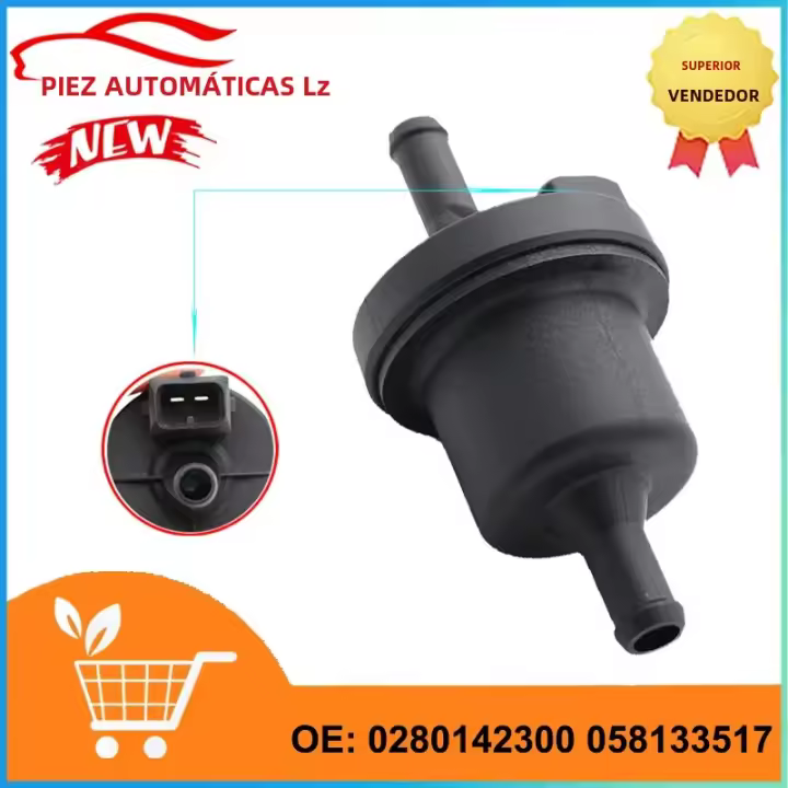 Válvula De Purga De Contenedor De Vapores 0280142300 058133517 Para VW Jetta Passat Audi A4 TT Compatible Con Varias Marcas Y Modelos - 1