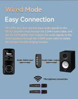 Micrófono Inalámbrico Para Coche Con Receptor Compañero De Karaoke 3.5MM AUX Estéreo HIFI Luz Colorida RGB Efectos De Sonido Mixer Sistema Compatible Con Varios Dispositivos - details 6