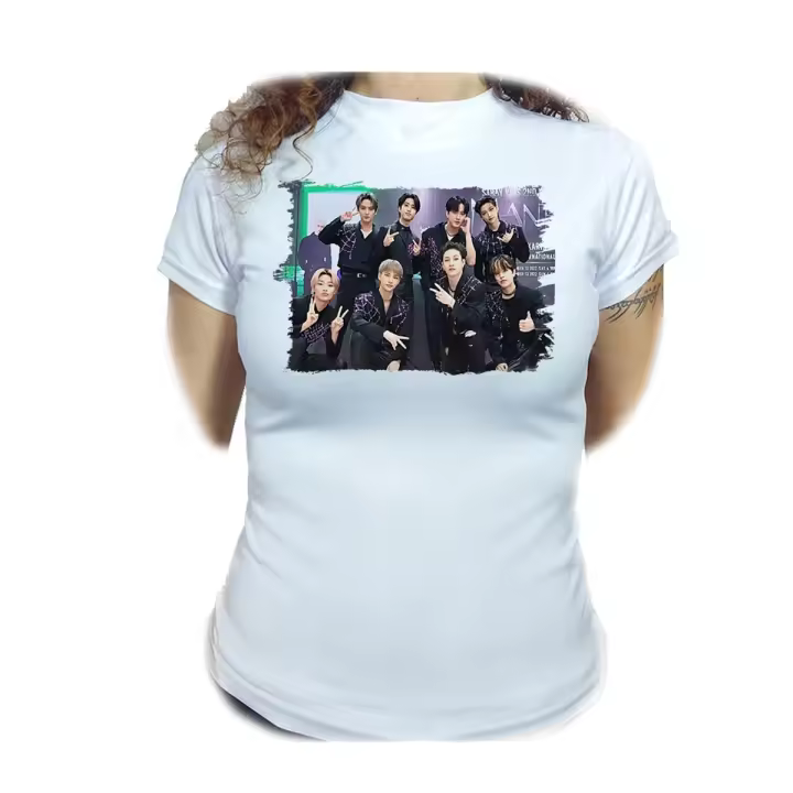 CAMISETA MUJER Stray kids Love Untold rock hip-hop deep end woman tshirt corea kpop musica - 1
